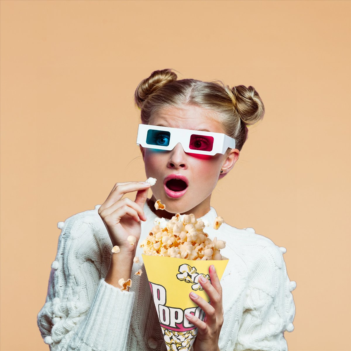 Popcorn - [프로모션]100X 팝콘봉투 종이봉투 아몬드 팝콘 S