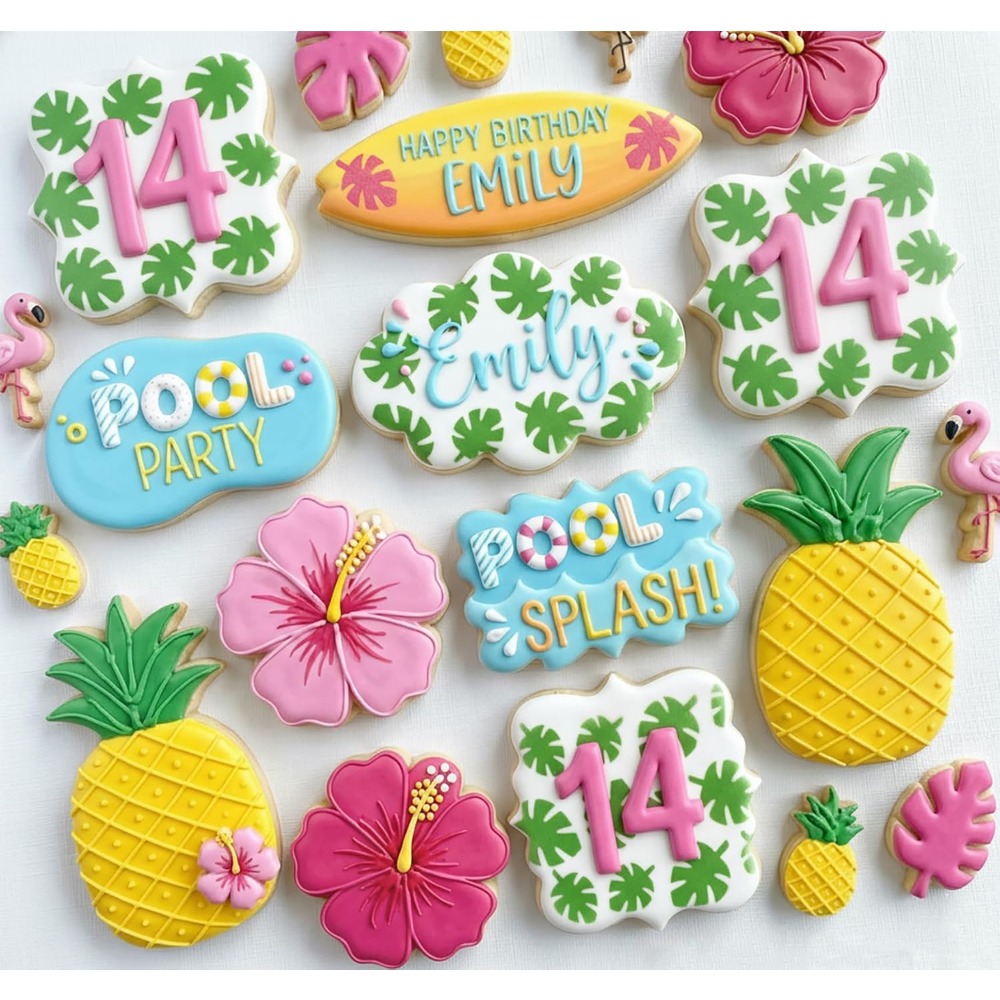 12팩 쿠키 스텐실 세트 꽃무늬 과일 기하학적 재사용  - Cookies Pack 리뷰 및 가격