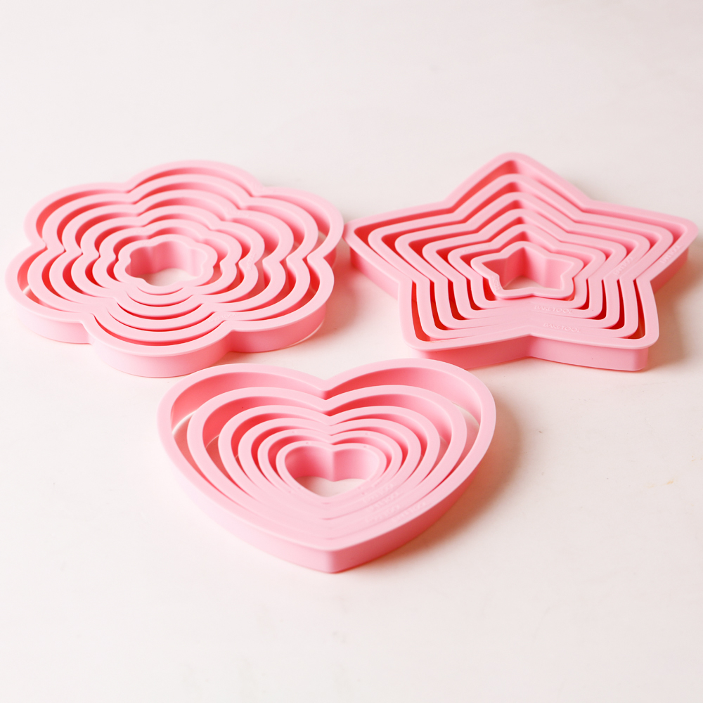1set/3sets 핑크 하트 스타 꽃 쿠키 비스킷 커 - Cookies Pack 리뷰 및 가격