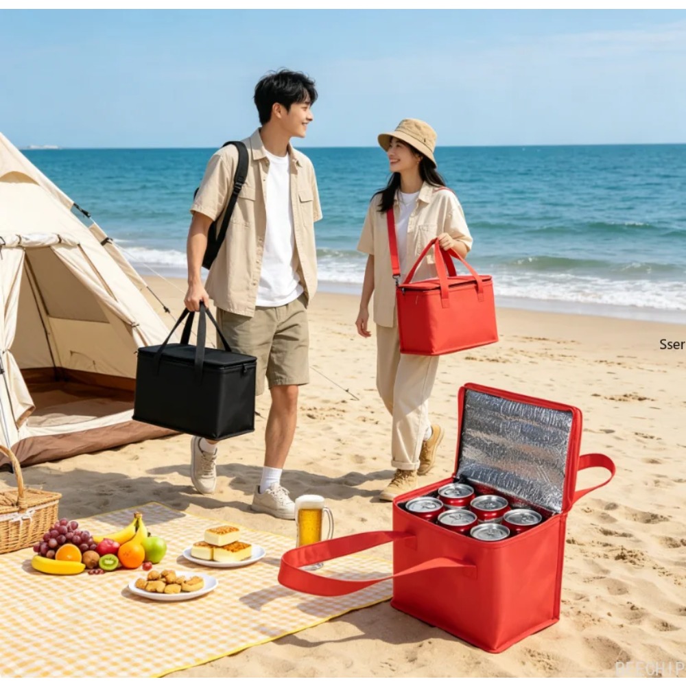 접이식 단열 휴대용 점심 쿨러 가방 피크닉 아이스팩 식 - Food Snacks Delivery 리뷰 및 가격