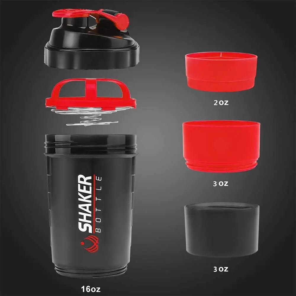 500ml 계층화 된 단백질 병 파우더 셰이커 (파우더 - Protein Bar 리뷰 및 가격