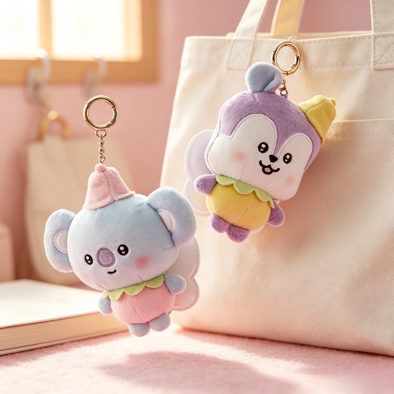 BT21 벚꽃 시리즈 봉제 인형 키링, 귀엽고 깜찍한  - Cookies Pack 리뷰 및 가격