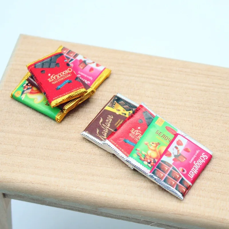 인형집용 미니 초콜릿 사탕 모형 4개 세트, 작은 장식 - Chocolate Snack 리뷰 및 가격