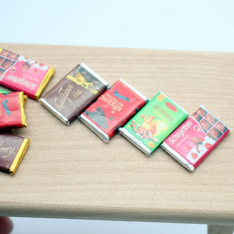 인형집용 미니 초콜릿 사탕 모형 4개 세트, 작은 장식 - Chocolate Snack 리뷰 및 가격