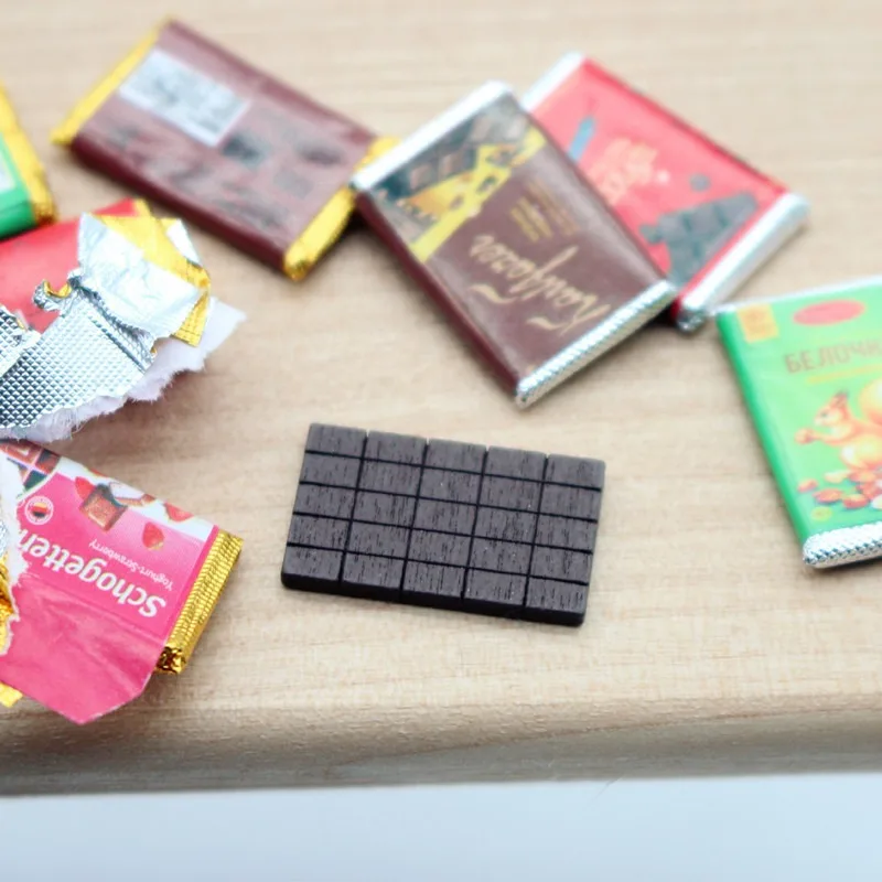 인형집용 미니 초콜릿 사탕 모형 4개 세트, 작은 장식 - Chocolate Snack 리뷰 및 가격