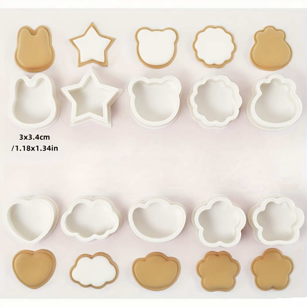 10개 쿠키/비스킷 커터 세트, 동물, 별, 하트 &  - Cookies Pack 리뷰 및 가격